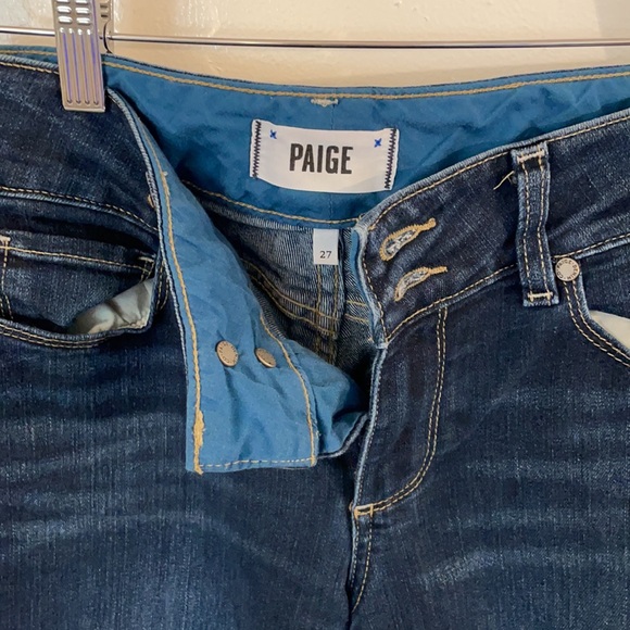 Paige Straight Leg Jeans, Size 27 - Picture 2 of 4
